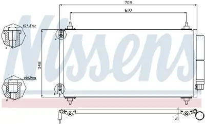 NISSENS 940146 Klıma Radyatoru 6455GF