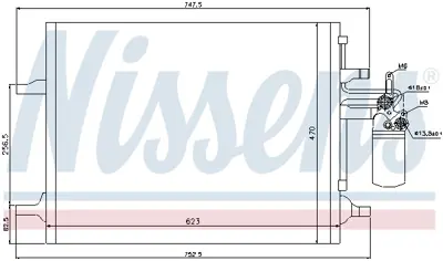 NISSENS 940159 Klıma Radyatoru Volvo S60 Iı 10=> S80 Iı 06=> V60 10=> V70 Iıı 06=> Xc60 08=> X 31332027