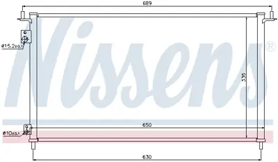 NISSENS 940162 Klıma Radyatoru 80110S5TE01