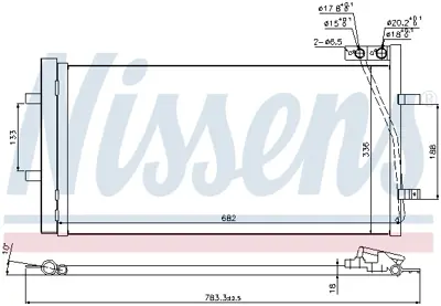 NISSENS 940255 Klıma Radyatoru 8U0260401C