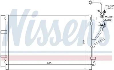 NISSENS 940268 Klıma Radyatoru 97606A6100