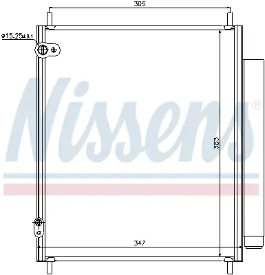 NISSENS 940284 Klıma Radyatoru 7812A019