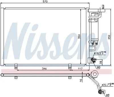 NISSENS 940286 Klıma Radyatoru AV1119710FA