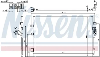 NISSENS 940342 Klıma Radyatoru Dodge Journey 08> Fıat Freemont 11> Mekanık K68102117AA