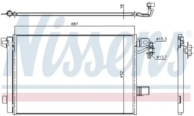 NISSENS 940345 Klıma Radyatoru (Kondanser) T5 03> 687×452×16 Oto / Mek Sanzıman 7E0820411D