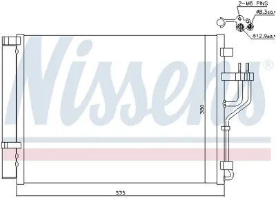 NISSENS 940353 Klıma Radyatoru 976062Y001