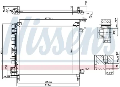 NISSENS 940372 Klıma Radyatoru 921101HC1B