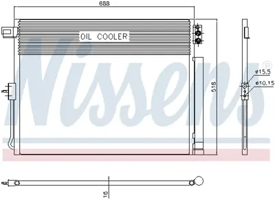 NISSENS 940411 Klıma Radyatoru Jeep Grand Chrokee Iv 10> 55038003AG