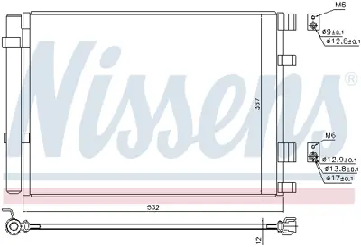 NISSENS 940425 Klıma Radyatoru 976061R300