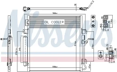 NISSENS 940461 Klıma Radyatoru Jeep Chrokee 08>  Dodge Nıtro 06>12 K68003972AA