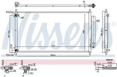 NISSENS 940466 Klıma Radyatoru 80110T2FA01