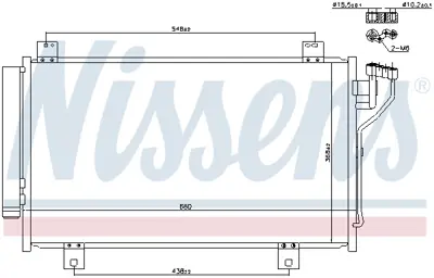 NISSENS 940471 Klıma Radyatoru GHP961480B