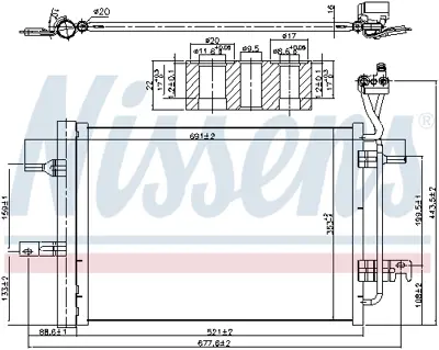 NISSENS 940511 Klıma Radyatoru Merıva A Z14xep Z16xep Y17dt 95513671