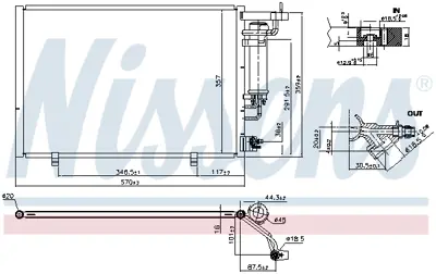 NISSENS 940524 Kondenser Klıma Radyatoru Ford Ecosport 1.5 Tı 14> AV1119710HB