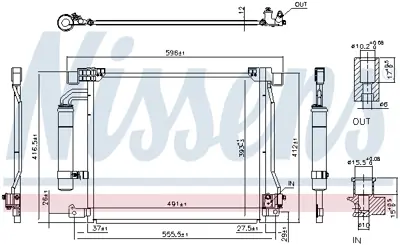 NISSENS 940555 Klıma Radyatoru 92100BA61B