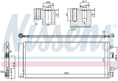 NISSENS 940568 Klıma Radyatoru 1850441