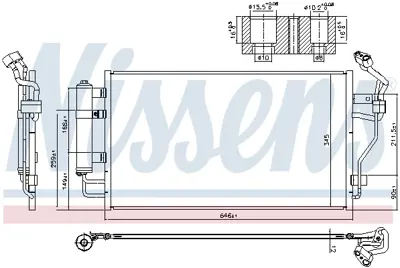 NISSENS 940583 Klıma Radyatoru 921005SH0A