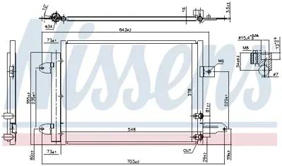 NISSENS 940588 Klıma Radyatoru 8J0820411B