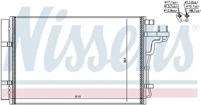 NISSENS 940607 Klıma Radyatoru 97606B2000