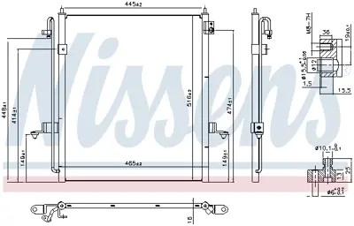 NISSENS 940610 Klıma Radyatoru MN123642