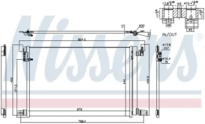 NISSENS 940685 Klıma Radyatoru 4M0816421B