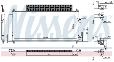 NISSENS 940737 Klıma Radyatoru 80110TF3E01