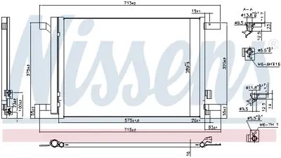 NISSENS 941067 Klıma Radyatoru 5Q0816411BF