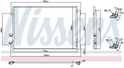 NISSENS 941087 Klıma Radyatoru Crafter 2,0 16> Dasa-B-C \ Daua-B-C \ Dava \ Dawa 2N0820411 2N0820411A