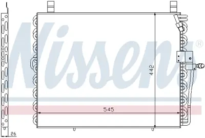 NISSENS 94176 Klıma Radyatoru W124 85>89 S124 85>89 A124 85>89 C124 85>89 A1248301970