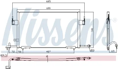 NISSENS 94200 Klıma Radyatoru 6455R0