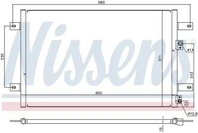 NISSENS 94251 Klıma Radyatoru F58Z19712A