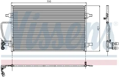 NISSENS 94345 Klıma Radyatoru 4D0260401A