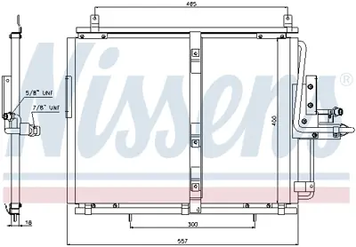 NISSENS 94377 Klıma Radyatoru (Kurutucusuz) W124 85>92 S124 86>93 A124 93>98 C124 87>93 A1248301670