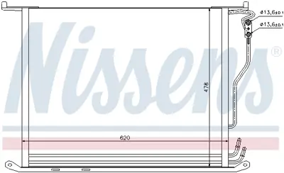 NISSENS 94380 Klıma Radyatoru W220 98>05 C215 99>06 R230 03>12 A2205001054