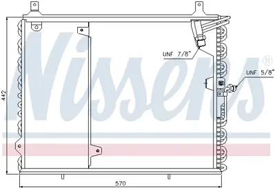 NISSENS 94400 Klıma Radyatoru W124 93>95 S124 93>96 A124 93>98 C124 93>97 A1248301370