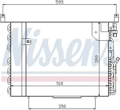 NISSENS 94402 Klıma Radyatoru (Kurutucusuz) 190 W201 85>93  A2018302970