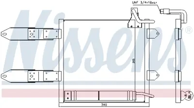 NISSENS 94443 Klıma Radyatoru 6X0820413A