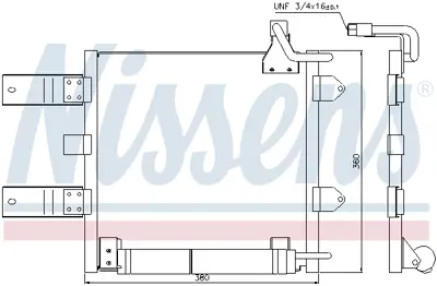 NISSENS 94446 Klıma Radyatoru 6X0820413