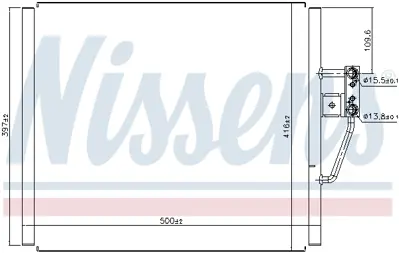 NISSENS 94529 Klıma Radyatoru Bmw M52 M54 M62 S62 E39 Z8-E52 96>03 8378438