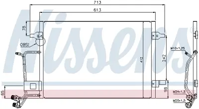 NISSENS 94593 Klıma Radyatoru 4B0260403T