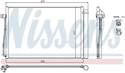 NISSENS 94679 Klıma Radyatoru Bmw E60 E61 E63 E64 E65 9122825