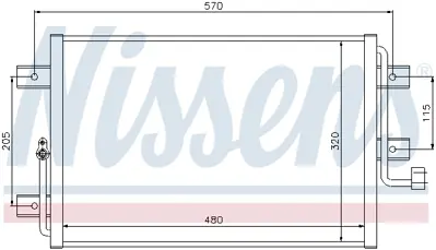 NISSENS 94825 Klıma Radyatoru K46826682