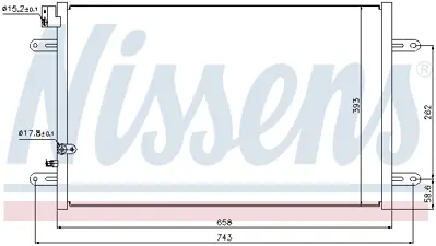 NISSENS 94854 Klıma Radyatoru 4F0260403Q