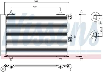 NISSENS 94870 Klıma Radyatoru 9645964780 E163366