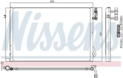 NISSENS 94872 Klıma Radyatoru N43 N45 N46 N51 N52 N53 M3 E81 E82 E87 E88 E90 E91 E92 E93  X1 E84 E89  9229022