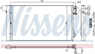 NISSENS 94873 Klıma Radyatoru  Bmw E81 E82 E87 E88 E90 E91 E92 E93  X1 E84 Z4 E89 M47 N47 M57 N57 N54 N55 9229021