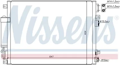 NISSENS 94874 Klıma Radyatoru Chrysler 300c 04>12 