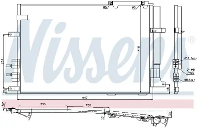 NISSENS 94914 Klıma Radyatoru 