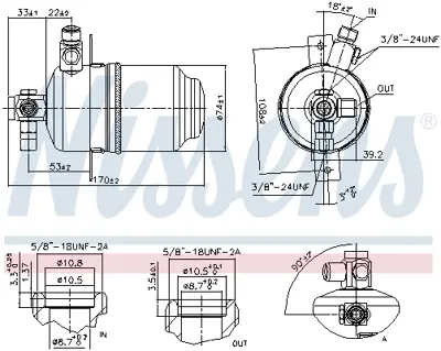 NISSENS 95077 Klıma Tupu S-Class W126 85>91 C126 85>91 A1268300683