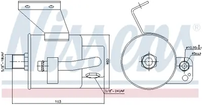 NISSENS 95182 Klıma Tupu A-Class W168 97>04  A1688300458